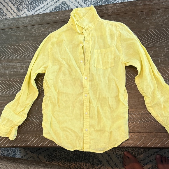 Janie and Jack Bright Yellow Boys Casual Shirt - Picture 1 of 2